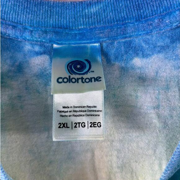 Be Kind Vintage Y2K Rainbow Tie Dye Graphic T-Shirt Womens Size 2XL - Picture 4 of 5